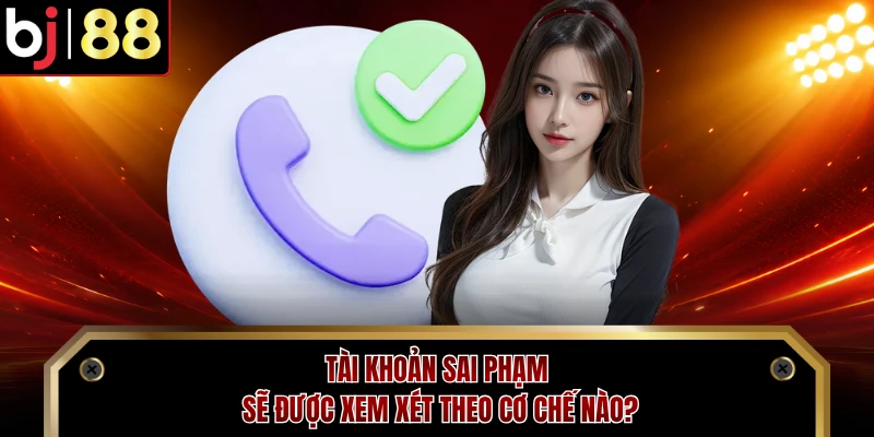 Tài khoản sai phạm sẽ được xem xét theo cơ chế nào?